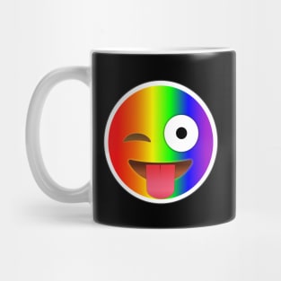 Winking Face with Tongue Emoji Gay | Pop Art Mug